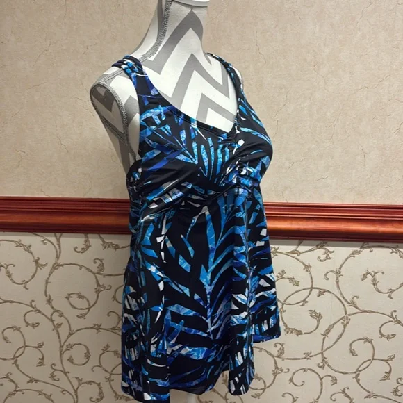 Swimsuits For All: Longer Length Braided Tankini Top - Picture 6 of 6